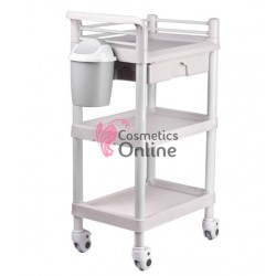 Ucenic pentru cosmetica din plastic cu 3 polite si un sertar, model 004, art ACP 123801